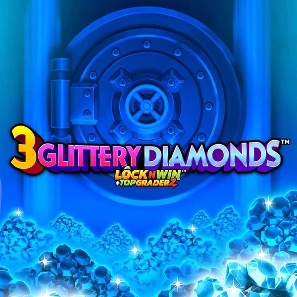 3 Glittery Diamonds logo – Slots by PearFiction Studios at Ripper Casino