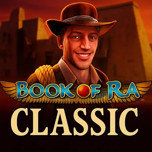 Book of Ra Classic casino game by Novomatic – featured logo at Ripper Casino