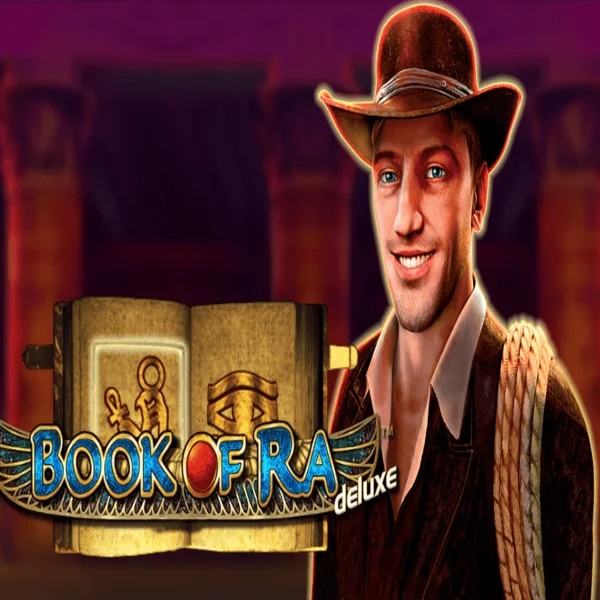 Official Slots logo: Book of Ra Deluxe by Novomatic at Ripper Casino