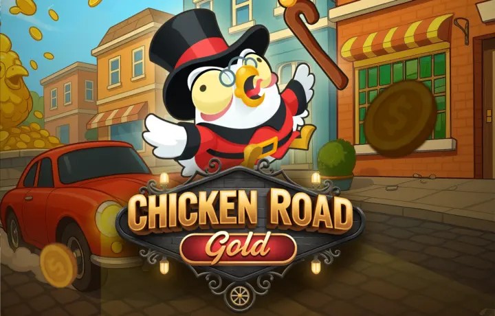 Chicken Road Gold logo by InOut at Ripper Casino