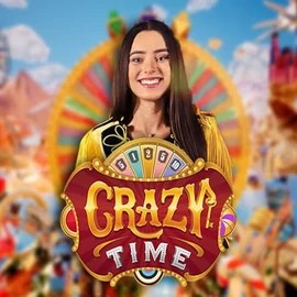Crazy Time logo by Evolution at Ripper Casino
