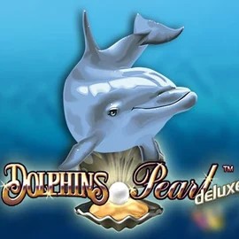 Dolphins Pearl Deluxe slot logo by Novomatic at Ripper Casino