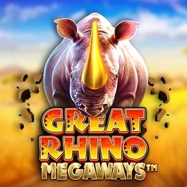 Great Rhino Megaways online game logo by Pragmatic Play on ripperrcasino.com
