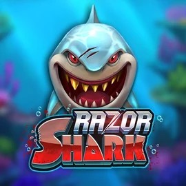 Razor Shark slot logo by Push Gaming at Ripper Casino
