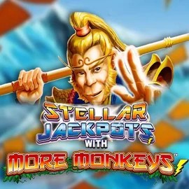 Stellar Jackpots with More Monkeys logo – Jackpots by Lightning Box Game at Ripper Casino