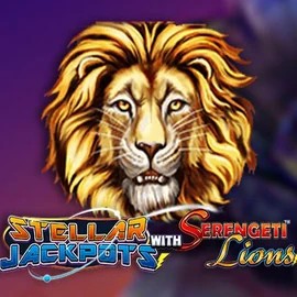 Stellar Jackpots with Serengeti Lions slot icon by Lightning Box Game, available at Ripper Casino