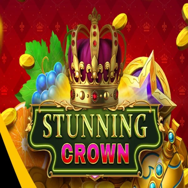 Stunning Crown slot logo by BF Games at Ripper Casino