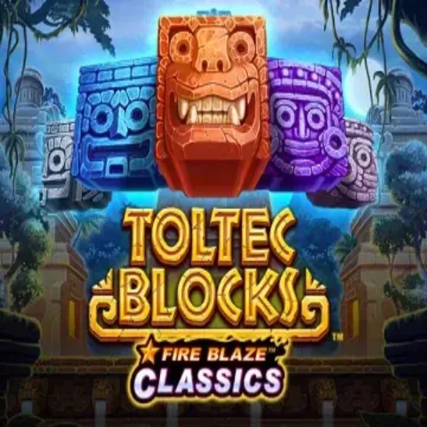 Fire Blaze: Toltec Blocks logo by Rarestone Gaming at Ripper Casino